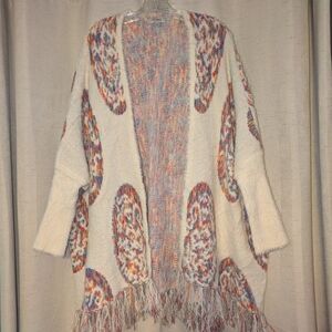 Cozy Multicolor Fringe Cardigan by [Brand]